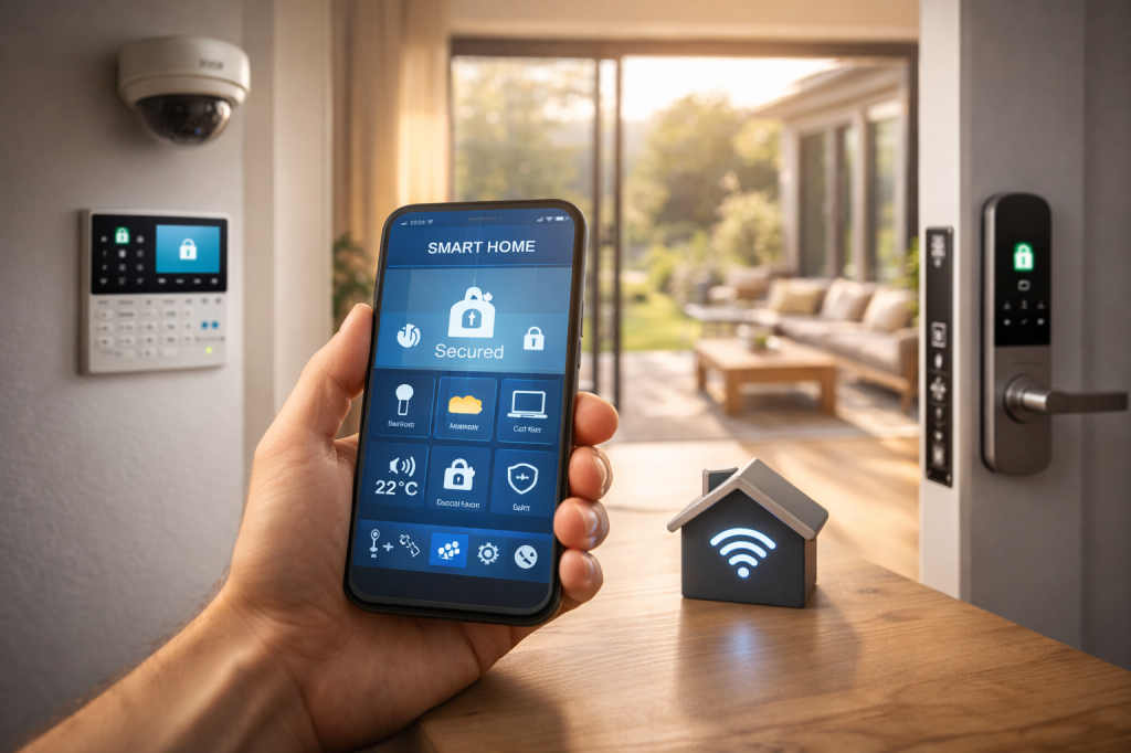 &bull; Smart Home Immobilie
&bull; Sicherheitstechnik Haus
&bull; intelligente Haustechnik
&bull; Immobilienwert steigern
&bull; moderne Immobilienausstattung.
