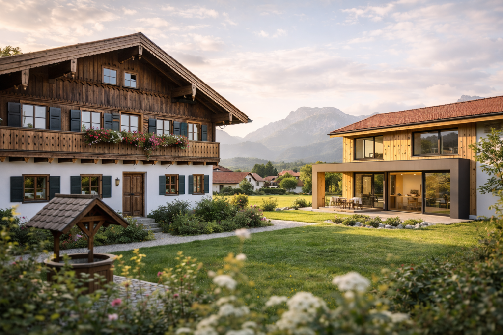 &bull; Wohnen S&uuml;dostbayern
&bull; Bauen in S&uuml;dostbayern
&bull; Immobilien Lebensqualit&auml;t
&bull; regionale Architektur Bayern
&bull; Tradition und Moderne Wohnen.
