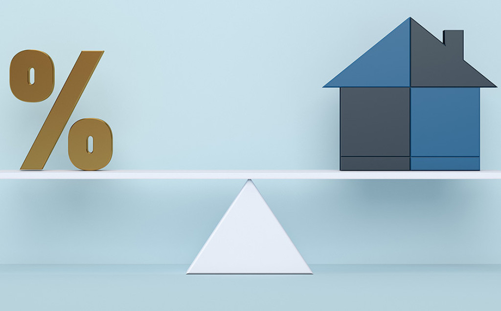 VR Immobilien GmbH kaufen verkaufen Immobilie Haus Prozent Waage Grafik.
