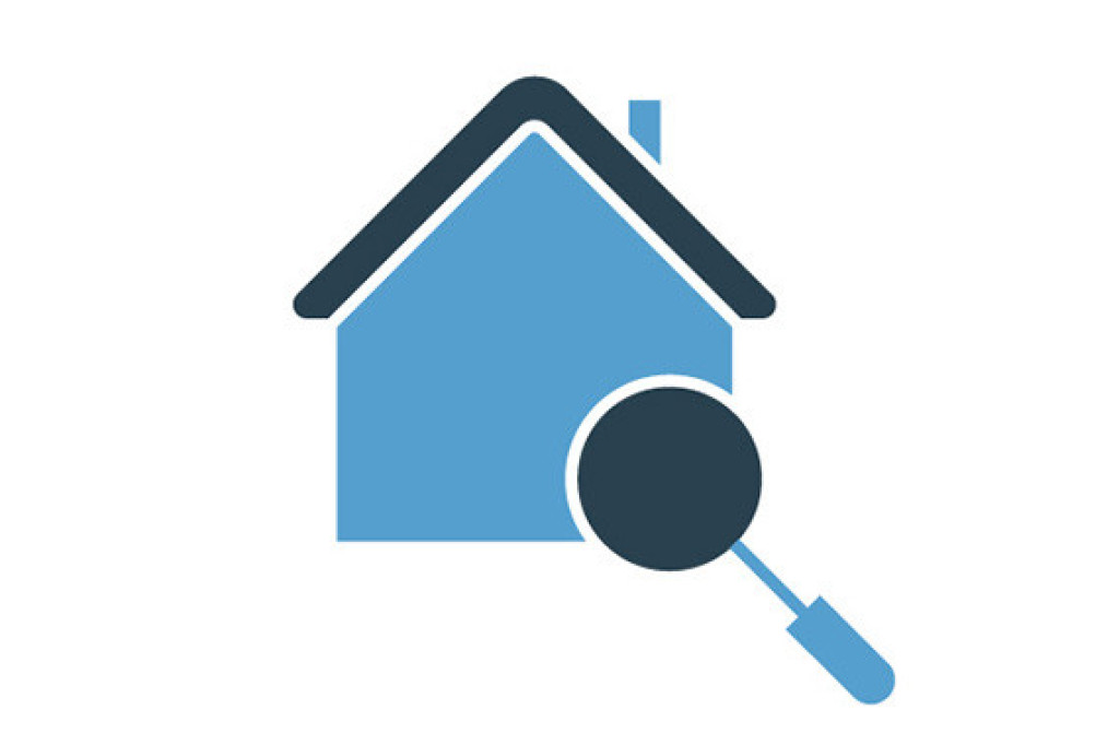 VR Immobilien GmbH Makler Grafiken verkaufen vermieten Haus Immobilie Lupe.