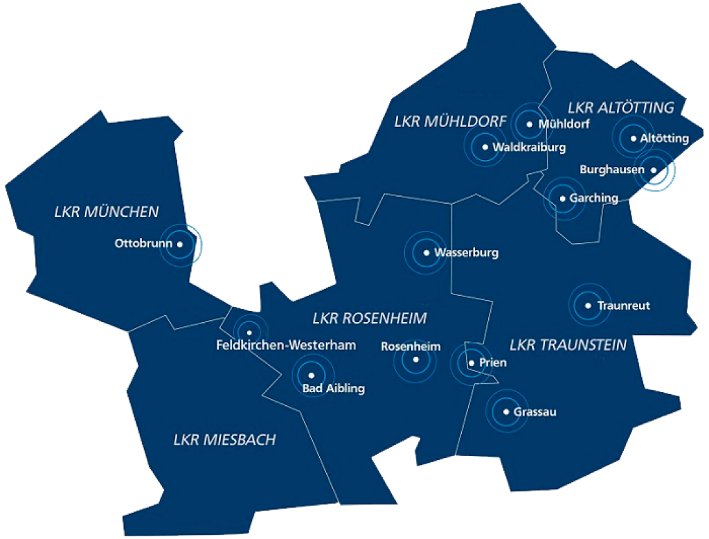 VR Immobilien Geschäftsgebiet Standorte Garching Immobilienmakler Makler in der Nähe.