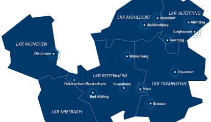 VR Immobilien Geschäftsgebiet Standorte Garching Immobilienmakler Makler in der Nähe