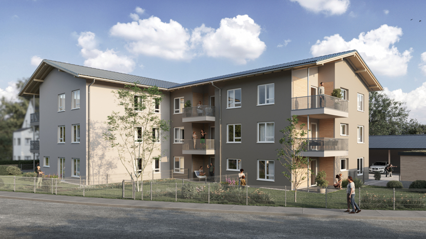 Stilvolles Wohnen mit Nachhaltigkeitskonzept - KfW-Effizienzhaus 40; 4-Zimmer mit Balkon - provisionsfrei