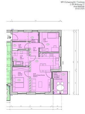 Stilvolles Wohnen mit Nachhaltigkeitskonzept - KfW-Effizienzhaus 40; 3-Zimmer mit Balkon - provisionsfrei