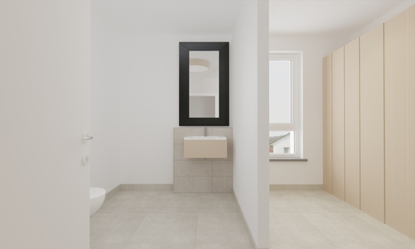 Kombiraum WC mit Abstellraum