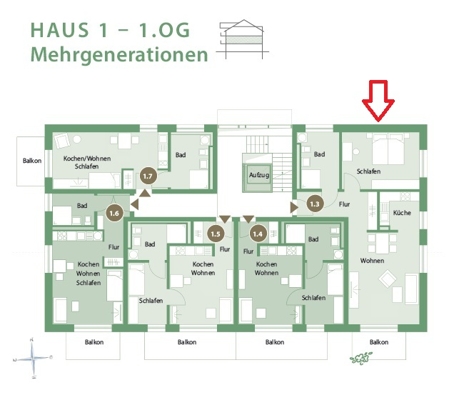 Wohnen am Park – Haus 1: Komfortables und nachhaltiges Wohnen für alle Generationen