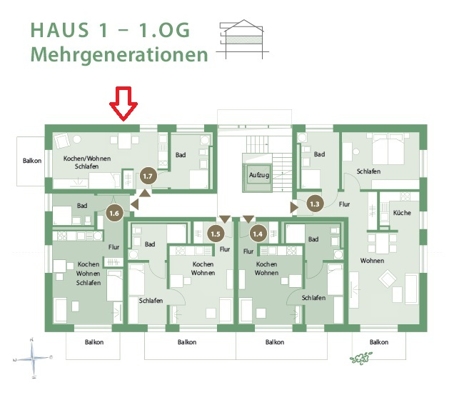 Wohnen am Park – Haus 1: Komfortables und nachhaltiges Wohnen für alle Generationen