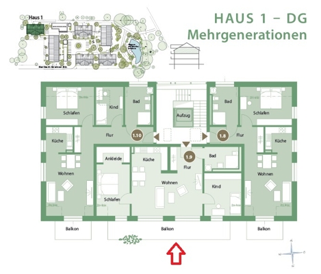 Wohnen am Park – Haus 1: Komfortables und nachhaltiges Wohnen für alle Generationen