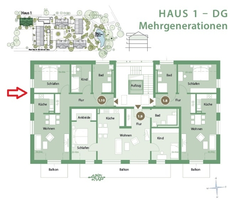 Wohnen am Park – Haus 1: Komfortables und nachhaltiges Wohnen für alle Generationen