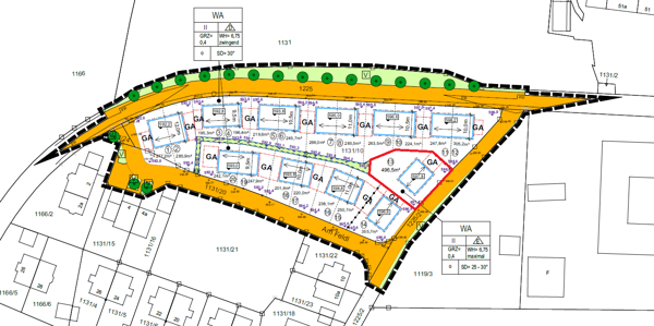 Ausschnitt B-Plan
